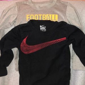 Boys Nike long sleeved shirts